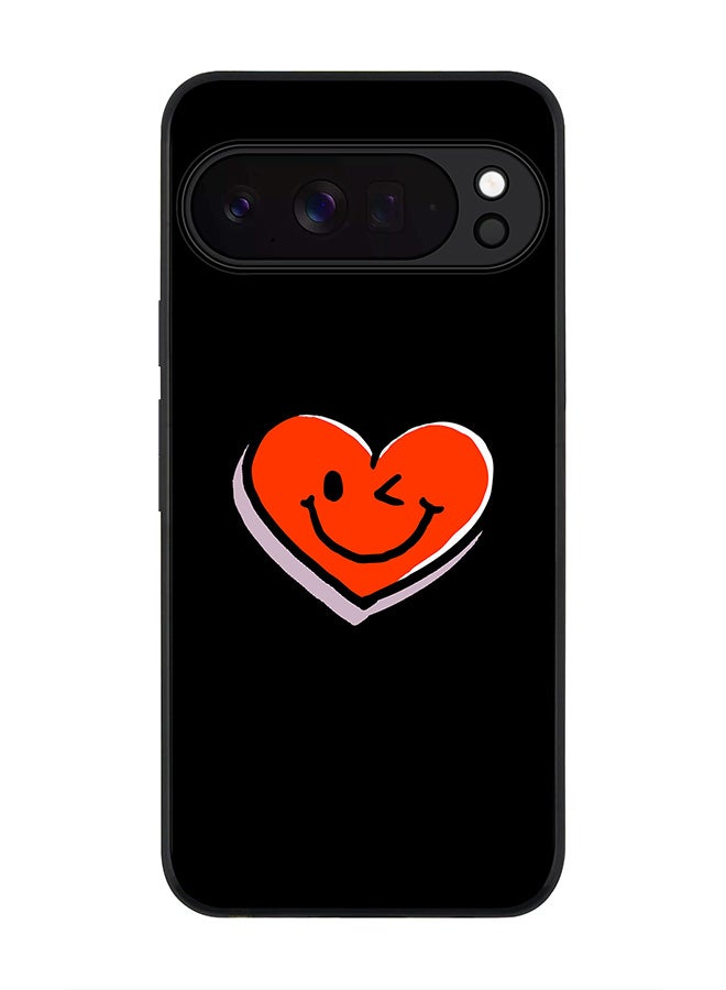 For Google Pixel 10 Pro Case,Slim fit Camera Protection, Shockproof Thin Phone cover  - Winking Heart
